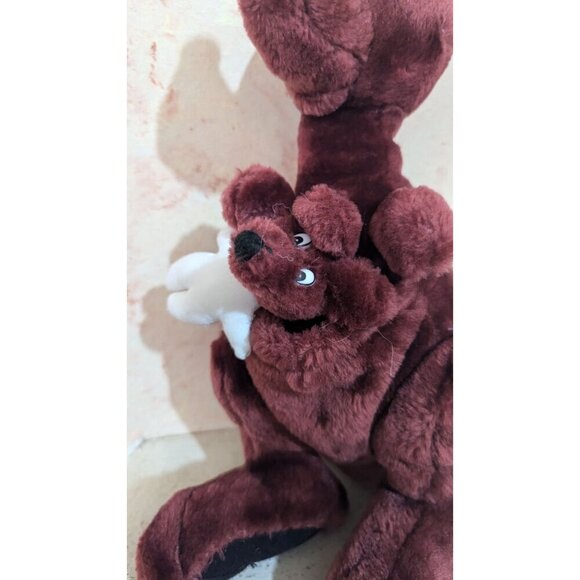 Kangaroo & Joey Plush Toy Brown 14" By Mardi Gras Plush stuffed animal - Picture 5 of 10